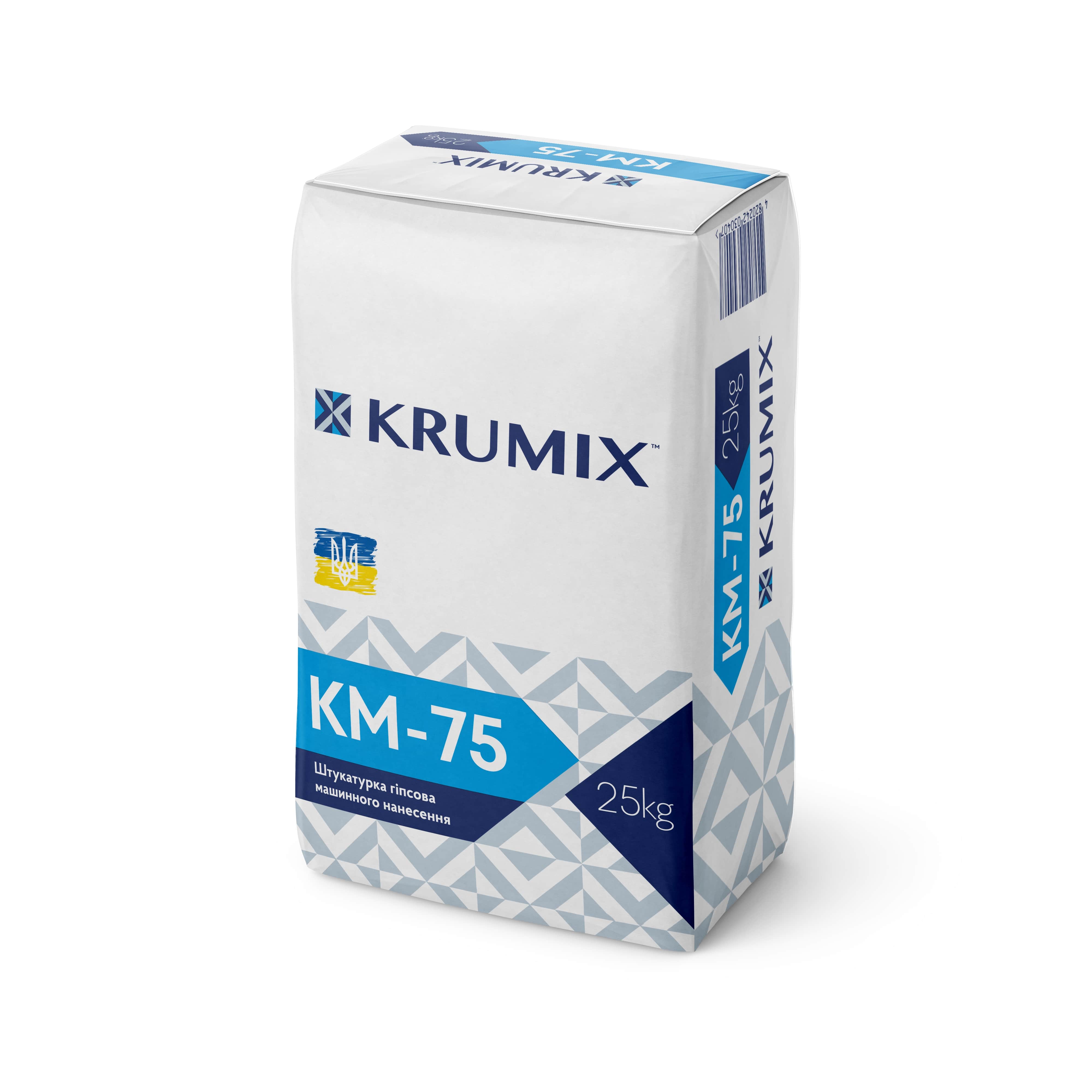 Штукатурка гіпсова машинного нанесення KRUMIX КМ-75 25 кг (45 шт)